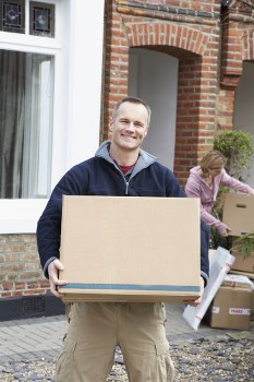 Removal team preparing a flat move in Hammersmith