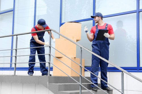 People using self storage in Hammersmith for moving and home organisation