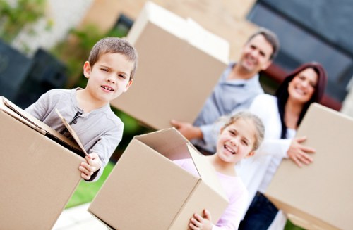 Business inventory and office items stored in Hammersmith self storage