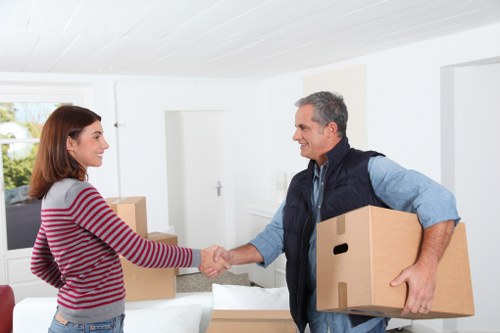 Loading furniture into a van for a Hammersmith relocation